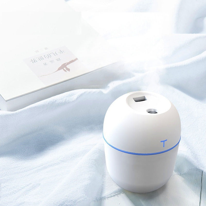 Ultrasonic Air Humidifier Household Moisturizing Spray Student Dormitory Car Humidification Aromatherap with LED Night Light
