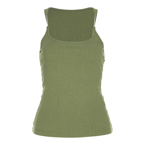 Y2K Invisible Camisole Vest Ins Fashion Slim U-neck Top Summer Women's