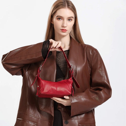 Y2K Style Shoulder Bag For Women Trendy Motorcycle Handbag Minimalist