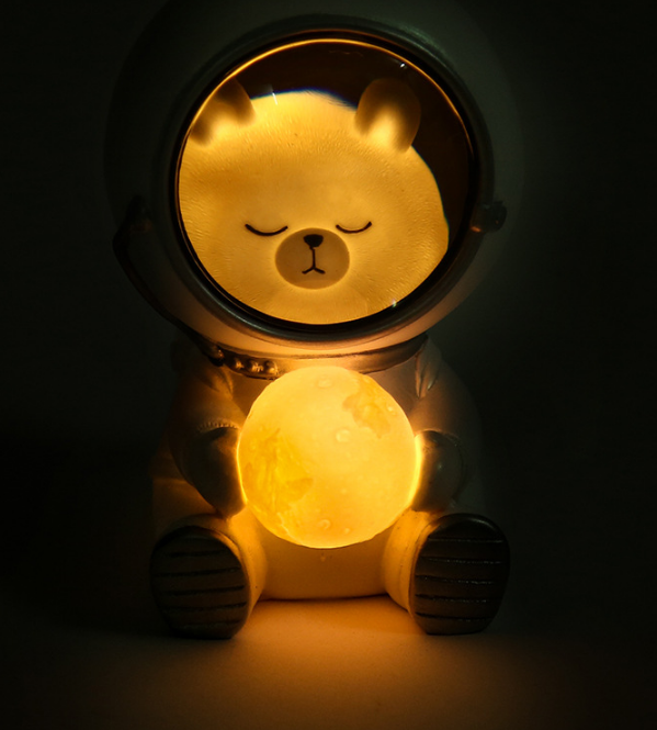 Galaxy Guardian LED Night Light Nursery Moon Lamps Astronaut Table Decorative Lights Baby Kids Toys