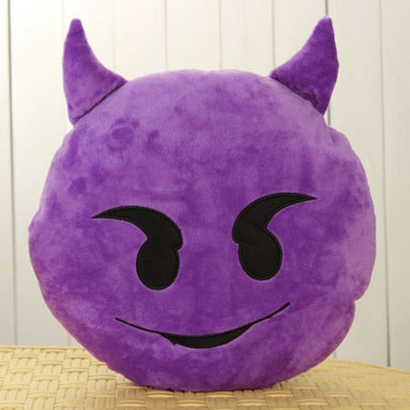 30cm Face Emoji Pillow Round Cushion For Sofa Car Seat Home Decorative Cushions