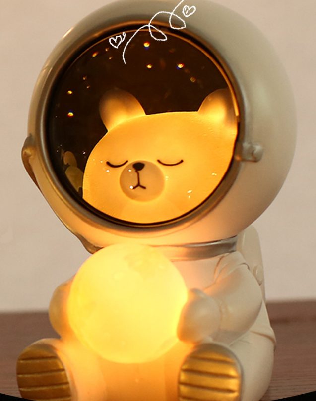Galaxy Guardian LED Night Light Nursery Moon Lamps Astronaut Table Decorative Lights Baby Kids Toys