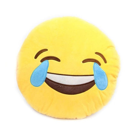 30cm Face Emoji Pillow Round Cushion For Sofa Car Seat Home Decorative Cushions