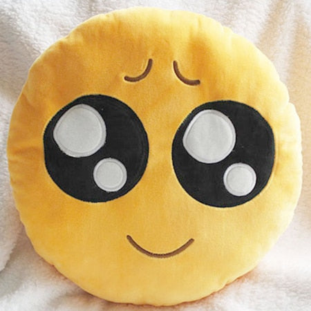 30cm Face Emoji Pillow Round Cushion For Sofa Car Seat Home Decorative Cushions