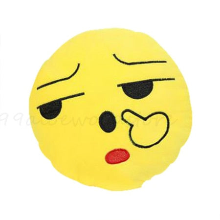 30cm Face Emoji Pillow Round Cushion For Sofa Car Seat Home Decorative Cushions
