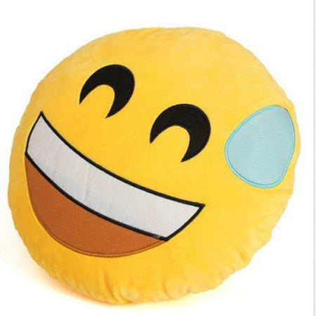 30cm Face Emoji Pillow Round Cushion For Sofa Car Seat Home Decorative Cushions