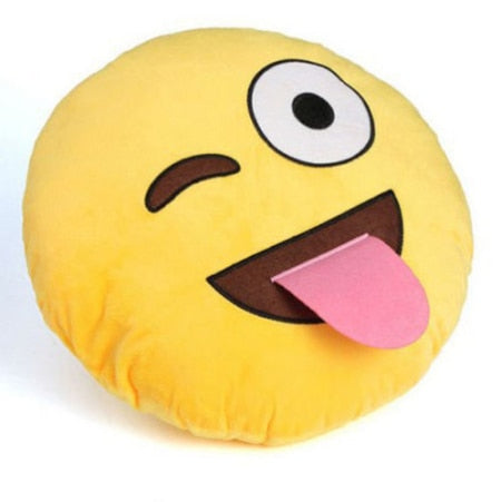 30cm Face Emoji Pillow Round Cushion For Sofa Car Seat Home Decorative Cushions