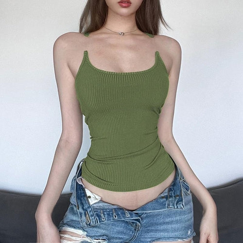 Y2K Invisible Camisole Vest Ins Fashion Slim U-neck Top Summer Women's